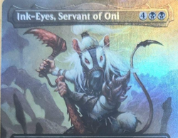 MTG Ink-Eyes, Servant of Oni Black Legendary Creature Borderless BLC N/M F/S - Image 2