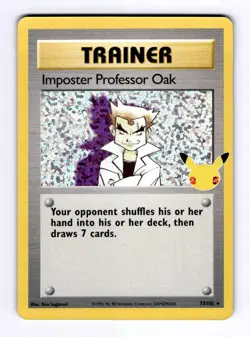 Imposter Professor Oak Celebrations: C #73 Classic Collection Holo NM Pokemon - Image 1