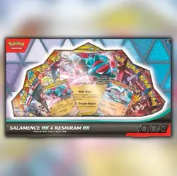 Pokemon TCG Salamence ex & Reshiram ex Premium Collection Box Shipping Oct 10 - Image 1