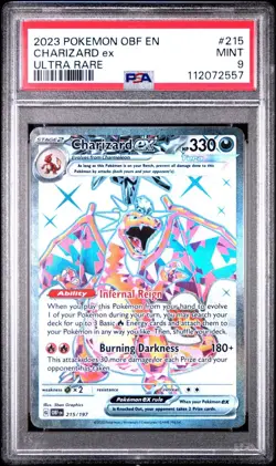 2023 Pokemon Obf En Charizard Ex Tra Rare PSA 9 - Image 1