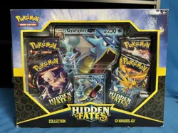 Pokemon Hidden Fates Gyarados GX Collection Box - Promo & 4 Packs - Image 1