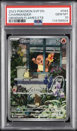 2023 POKEMON SVP EN-SV BLACK STAR PROMO #044 CHARMANDER PSA 10 - Image 1