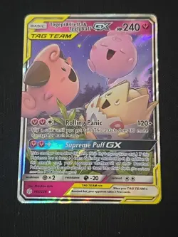 Togepi & Cleffa & Igglybuff GX 143/236 Sm-Cosmic Eclipse Holo Pokemon TCG NM - Image 1
