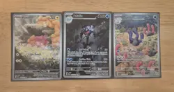 Paldean Fates Illustration Rare LOT Pokemon TCG Palafin Wugtrio Pawmi IR Holo NM - Image 2