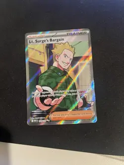 Lt. Surge's Bargain 170/132 - Full Art - Pokemon Mega Evolution - Image 1