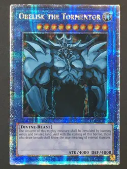 Yugioh Obelisk The Tormentor LC01-EN001 Quarter Century Rare Limited Edition NM - Image 1