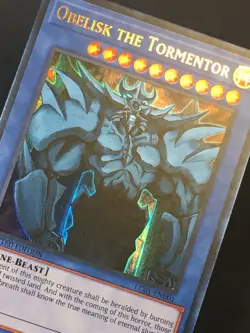 Yugioh Obelisk The Tormentor LC01-EN001 Ultra Rare Limited Edition NM - Image 2