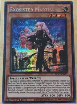 *** EXOSISTER MARTHA *** PRISMATIC SECRET RARE 1ST EDITION MP23-EN127 YUGIOH - Image 1