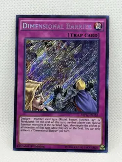 Yugioh! Dimensional Barrier - MP17-EN163 - Secret Rare - 1st Edition - NM - Image 1