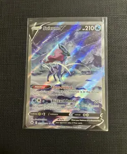 Pokemon TCG Suicune v GG38/GG70 Crown Zenith Ultra Rare Holo Card NM Condition - Image 3