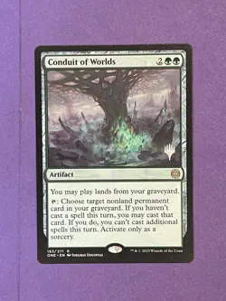 Conduit of Worlds - Promo Rare - ONE 163 - Pack Fresh Card MTG - Image 1