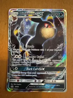 Umbreon GX SM36 NM Foil Promo Rare Pokemon Card - Image 2