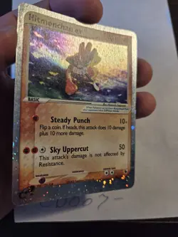 Pokemon TCG Hitmonchan EX Ruby and Sapphire Holo Ultra Rare Card 98/109 - Image 3