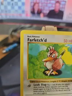 Pokemon TCG Farfetch'd Base Set, Shadowless Uncommon Card 27/102 LP Condition - Image 3