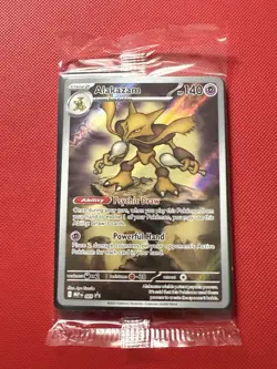 Pokemon TCG Alakazam MEP 009 2025 Mega Evolution ETB Black Star Promo Card Seale - Image 1