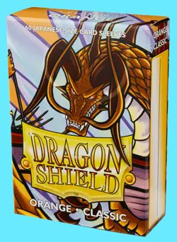 60 DRAGON SHIELD ORANGE CLASSIC JAPANESE Card Sleeves Mini Deck Protector Tigris - Image 1