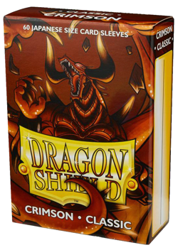 60 DRAGON SHIELD CRIMSON CLASSIC JAPANESE Card Sleeve Deck Protector Small 10621 - Image 1
