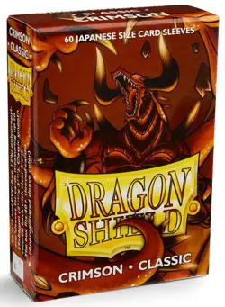 60 DRAGON SHIELD CRIMSON CLASSIC JAPANESE Card Sleeve Deck Protector Small 10621 - Image 3