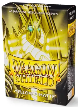 60 Dragon Shield Yellow Matte Japanese Card Sleeve Small Deck Protector AT-11114 - Image 3