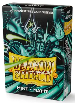 60 Dragon Shield Mint Matte Japanese Card Sleeves Deck Protector Small tcg - Image 3