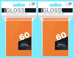 120 Ultra Pro GLOSS ORANGE DECK PROTECTOR Small Game Card Sleeves tcg Vanguard - Image 1
