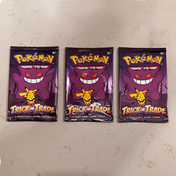 3 Pack Pokemon TCG Trick or Trade Booster Packs 2022 Halloween Card Lot Bundle - Image 1
