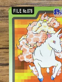 Pokemon Carddass Card Rapidash File No.78 Bandai Pocket Monsters 1997 Japan - Image 3