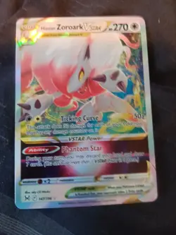 POKEMON CARD - HISUIAN ZOROARK VSTAR - 147/196 - LOST ORIGIN -RARE NM/M - Image 1