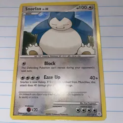 Snorlax Rare - 37/130 Diamond & Pearl EX/LP - Pokemon Card - Image 1