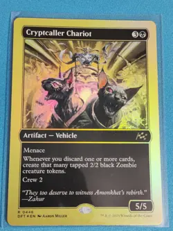 Cryptcaller Chariot (Borderless) (First-Place Foil) - Aetherdrift (DFT) - *MTG* - Image 1