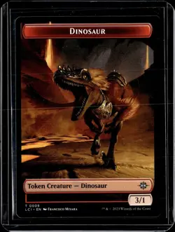 Dinosaur - 9 - Token - LCI - NM - MTG Magic the Gathering - Image 1