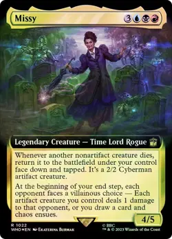 Missy Surge Foil Extended Art Doctor Who Commander NM MTG - Image 1