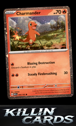 Charmander - 004/165 (Cosmos Holo) 004/165 Pokemon Promo Miscellaneous Cards & P - Image 1
