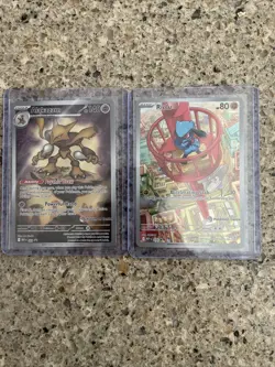 Pokemon Center Alakazam 009 & Riolu 010 Mega Evolutions - Black Star Promo Set - Image 1