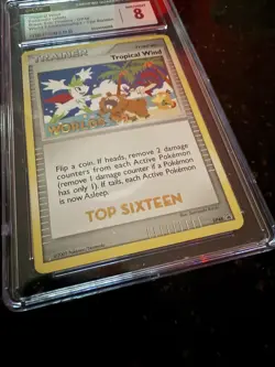2009 Pokemon Promo World Championships Top 16 Tropical Wind #DP48 CGC 8 - Image 3