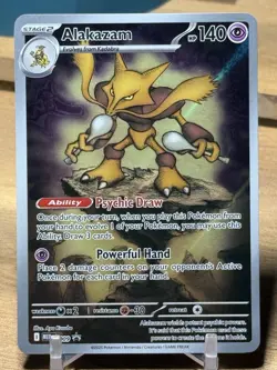 Pokemon TCG Alakazam 009 Black Star Promo Mega Evolotions NM - Image 1