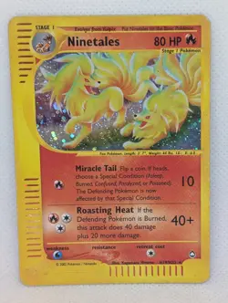 Ninetales H19/H32 Aquapolis Holo Rare Pokemon TCG Nintendo e-reader MP - Image 1