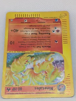 Ninetales H19/H32 Aquapolis Holo Rare Pokemon TCG Nintendo e-reader MP - Image 4