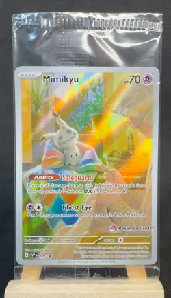 Mimikyu SVP 075 Sealed Pokemon Center Stamped Promo - Image 1