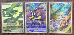 Illustration Rare Lot of 3 Pokemon Scarlet & Violet Temporal Forces Pack Fresh - Image 1