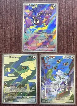 Illustration Rare Lot of 3 Pokemon Scarlet & Violet Temporal Forces Pack Fresh - Image 2