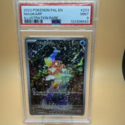 Magikarp 203/193 Pokemon TCG S&V Paldea Evolved Illustration Rare Holo PSA 9 - Image 1