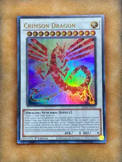 Yugioh Crimson Dragon RA04-EN061 Ultra Rare 1st Ed NM - Image 1