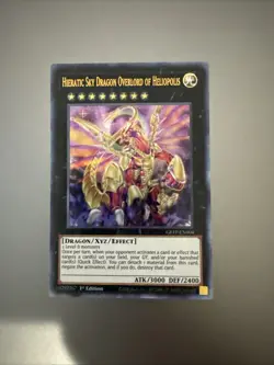 Yugioh Hieratic Sky Dragon Overlord Of Heliopolis GFTP-EN004 Ultra Rare 1st NM - Image 1