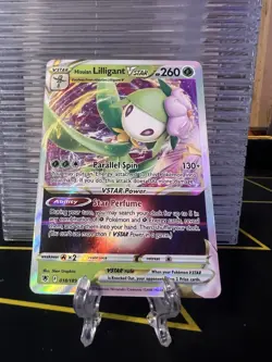 Hisuian Lilligant VSTAR 018/189 Ultra Rare SWSH10: Astral Radiance Pokemon Card - Image 3
