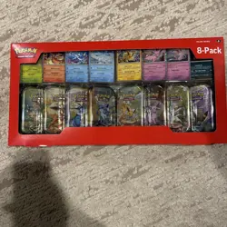 1x Pokemon TCG Prismatic Evolutions Costco 8 Mini-Tin Bundle w/ Promo Cards NEW - Image 1