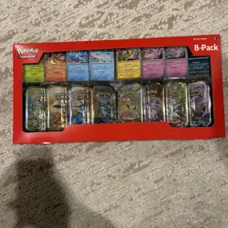 1x Pokemon TCG Prismatic Evolutions Costco 8 Mini-Tin Bundle w/ Promo Cards NEW - Image 2