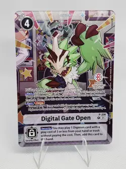 Digimon Card Game Digital Gate Open Bandai Fest 25 Exclusive Promo New P-206 - Image 1