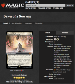 2023 MTG Magic the Gathering Lord of Rings Surge Foil Dawn of A New Age PSA 9 - Image 3