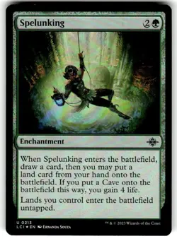 Spelunking LCI 213 Foil Uncommon Lost Caverns of Ixalan Landfall NM MTG - Image 1